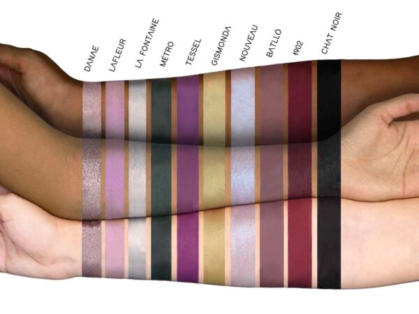 swatch palette occhi vintage