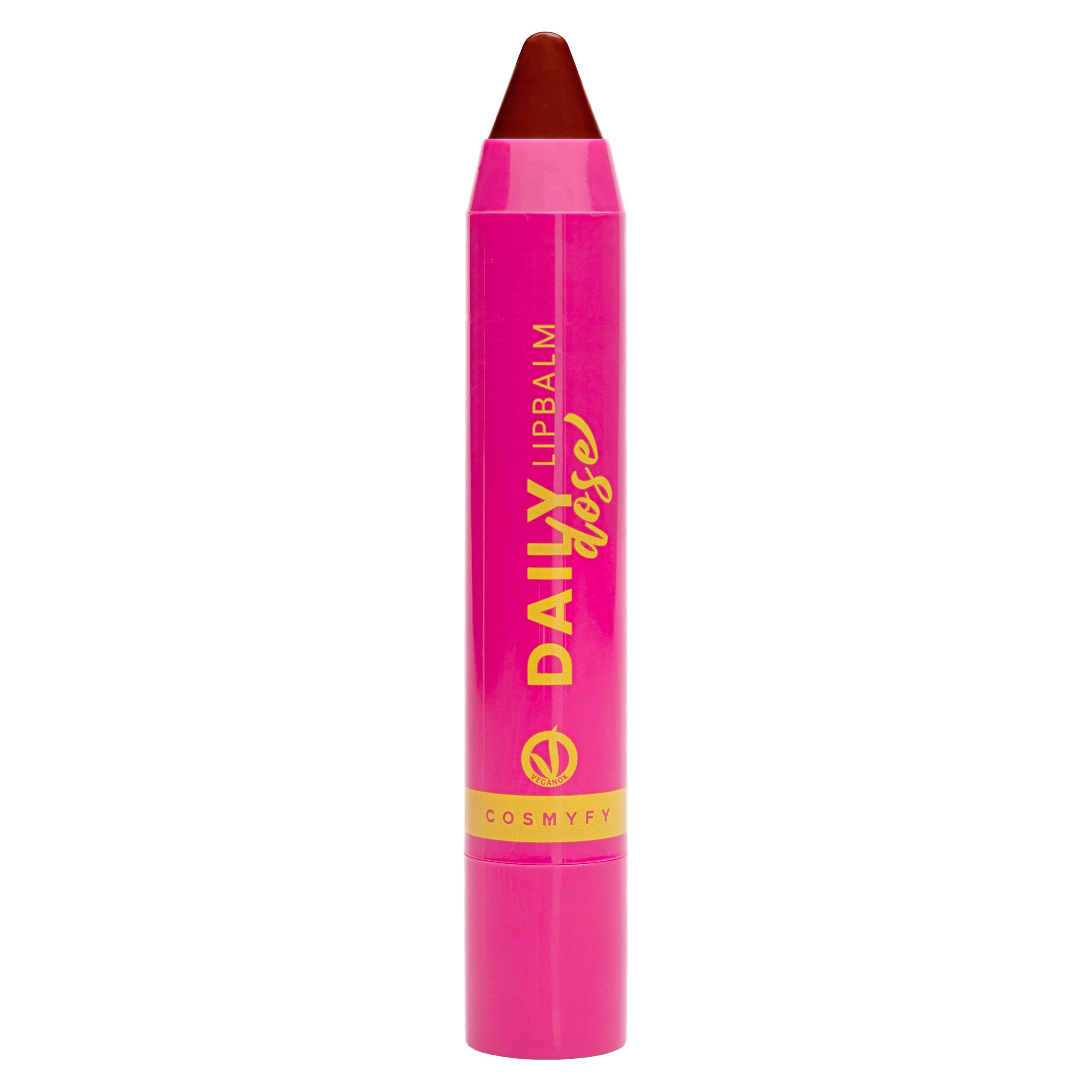 Lip balm in stick rosso scuro